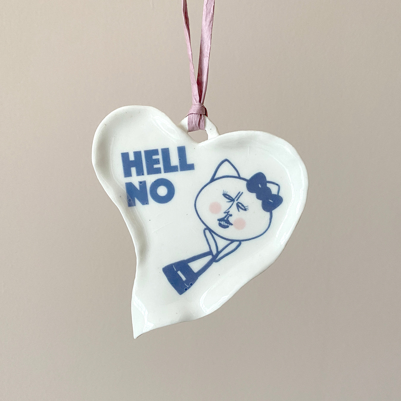 HELL NO KITTY Motif Hanging Decoration 03