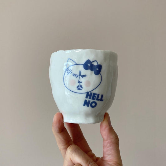 HELL NO KITTY Motif Cup 02