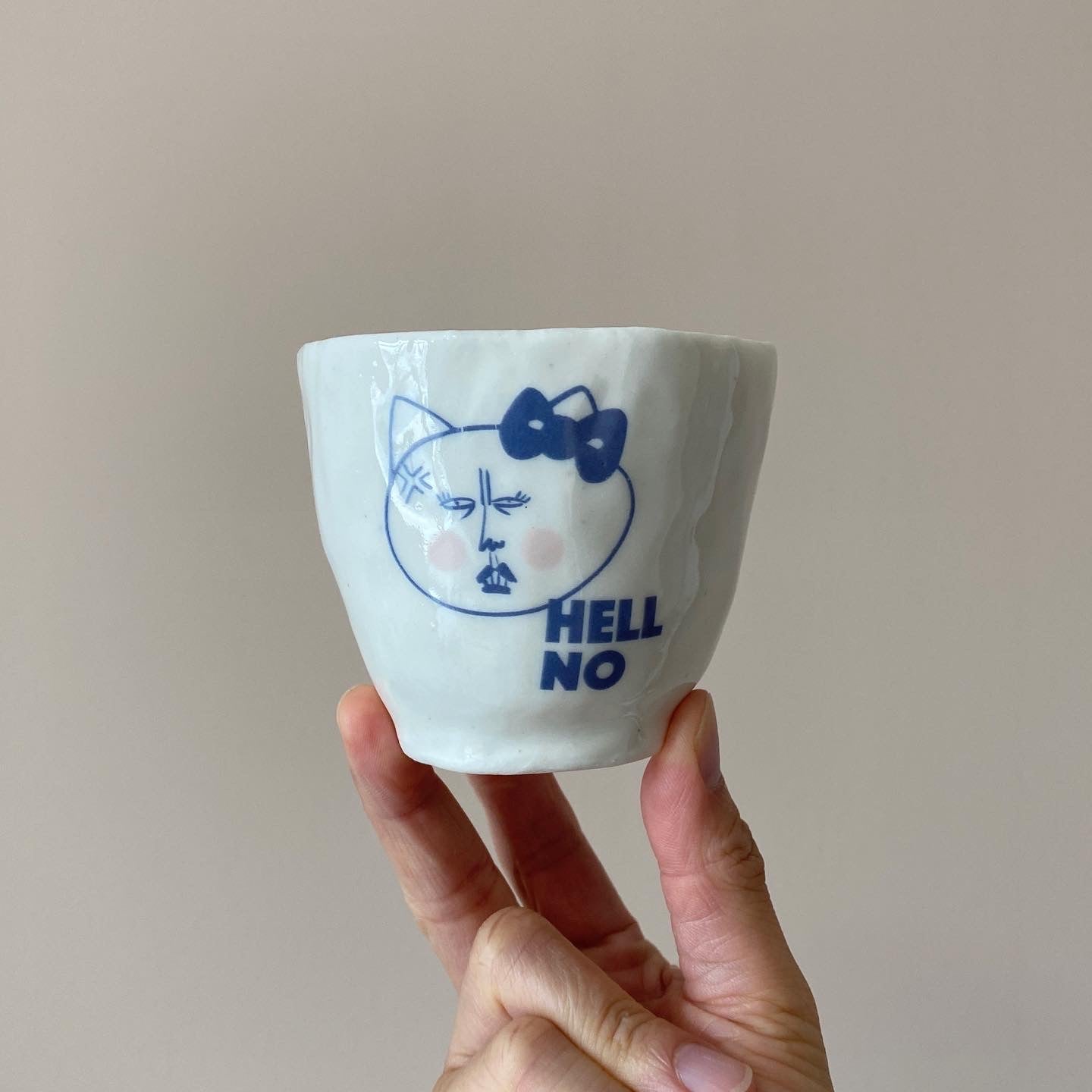 HELL NO KITTY Motif Cup 01