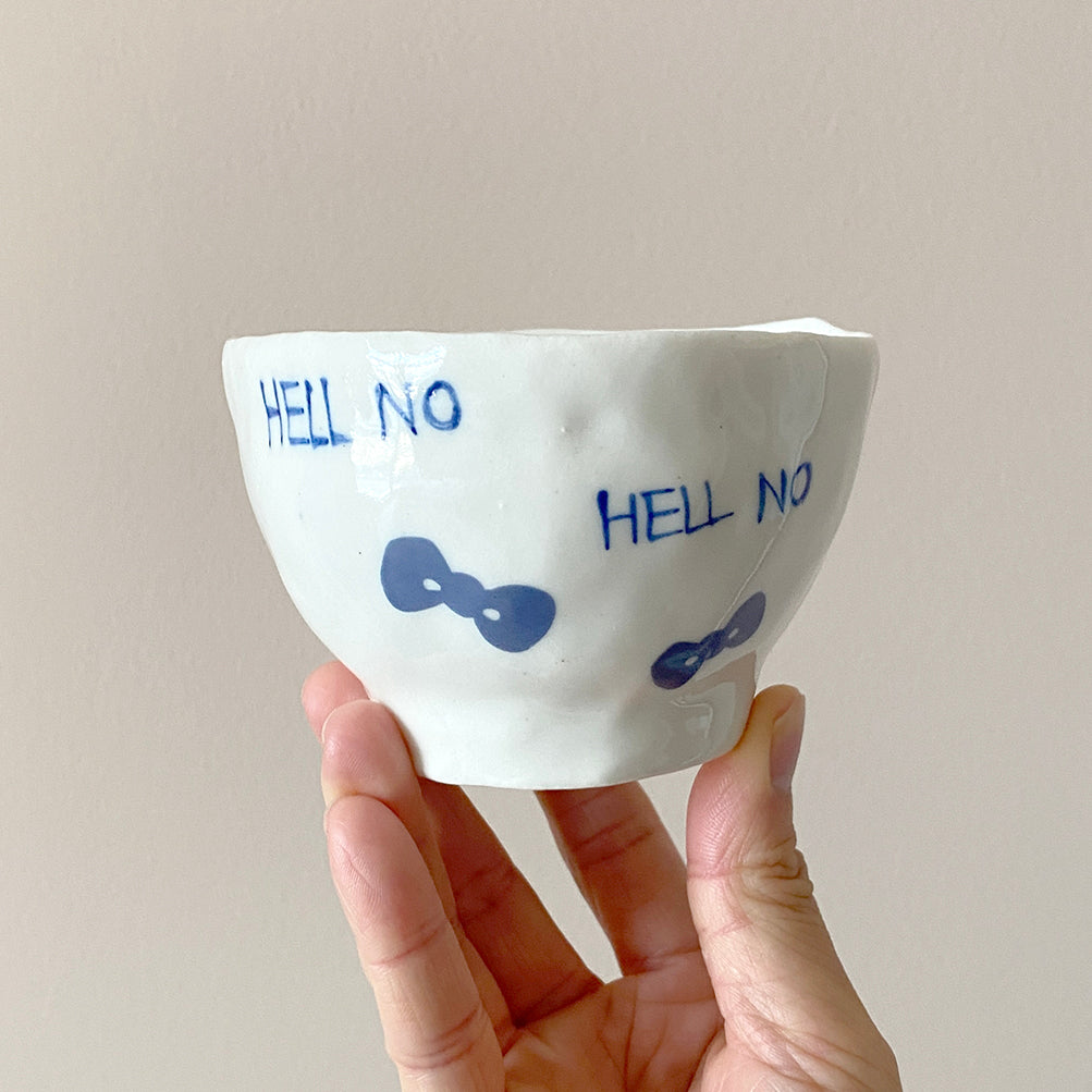 HELL NO KITTY Motif Bowl 02