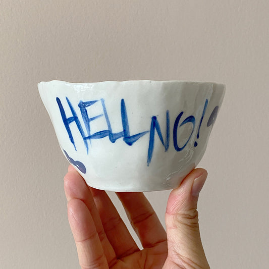 HELL NO KITTY Motif Bowl 03