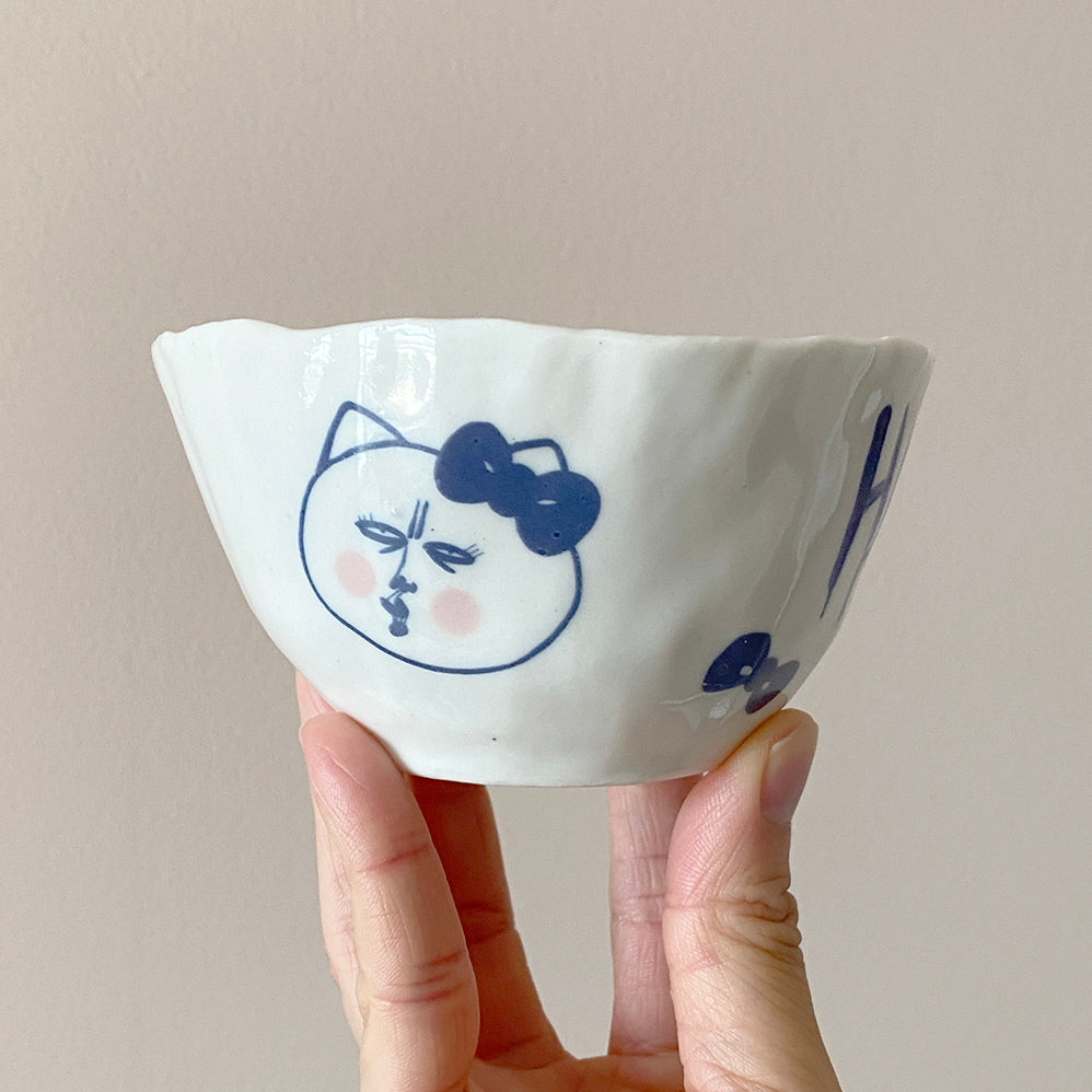 HELL NO KITTY Motif Bowl 03