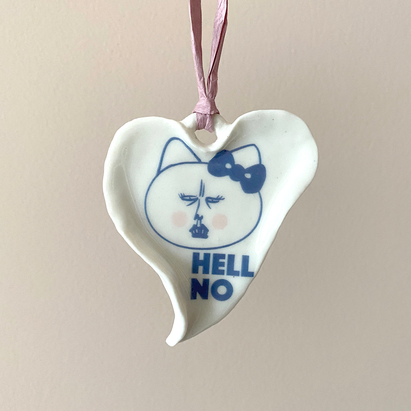 HELL NO KITTY Motif Hanging Decoration 01