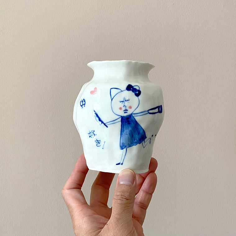 HELL NO Kitty Vase 01